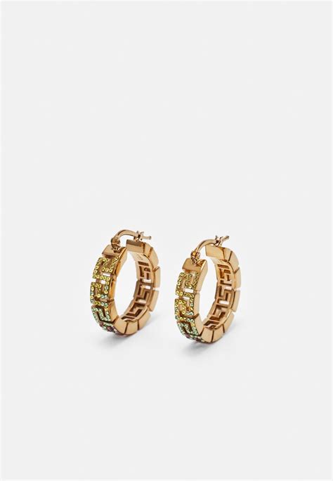 versace ohrringe gold|Versace gold earrings.